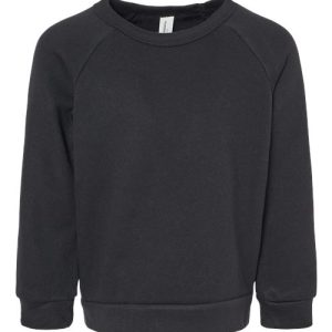 Bella & Canvas Toddler Sponge Fleece Raglan Crewneck Sweatshirt