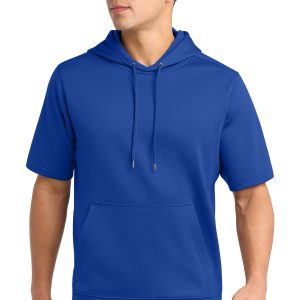 Sport-Tek ® Sport-Wick ® Fleece Short Sleeve Hooded Pullover