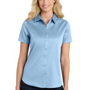 Port Authority® Women's Short Sleeve SuperPro React ™ Twill Shirt