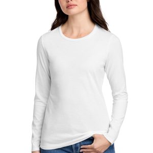 District® Women’s Perfect Blend® CVC Long Sleeve Tee