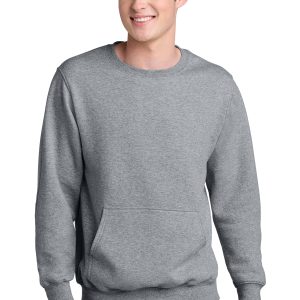 Port & Co™ Core Fleece Crewneck Pocket Sweatshirt