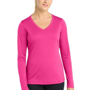 Sport-Tek® Women's Long Sleeve PosiCharge® Competitor™ V-Neck Tee