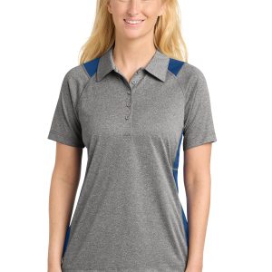 Sport-Tek® Women's Heather Colorblock Contender™ Polo