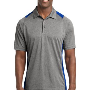 Sport-Tek® Heather Colorblock Contender™ Polo