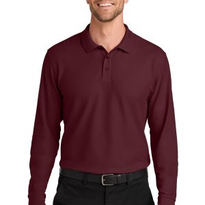 Port Authority® Wearever Signature Pique Long Sleeve Polo