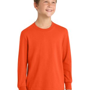 Port & Co™ Youth Long Sleeve Core Cotton Tee
