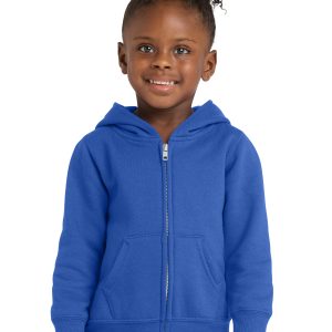 Port & Co™ Toddler Core Fleece Full-Zip Hooded Sweatshirt