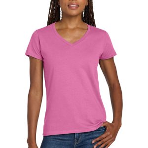 Gildan® Women's Heavy Cotton™ 100% Cotton V-Neck T-Shirt