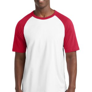 Sport-Tek® Adult Short Sleeve Colorblock Raglan Jersey