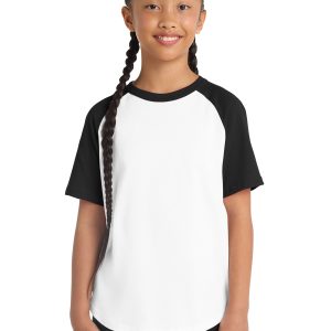 Sport-Tek® Youth Short Sleeve Colorblock Raglan Jersey
