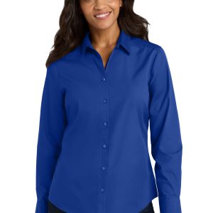 Port Authority® Women's Long Sleeve Carefree Poplin Shirt