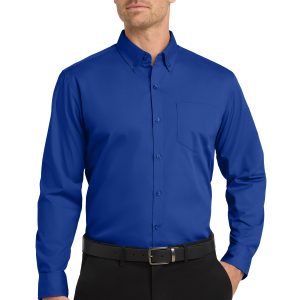 Port Authority® Long Sleeve Carefree Poplin Shirt