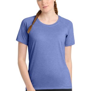 Sport-Tek® Women's PosiCharge® Tri-Blend Wicking Scoop Neck Raglan Tee