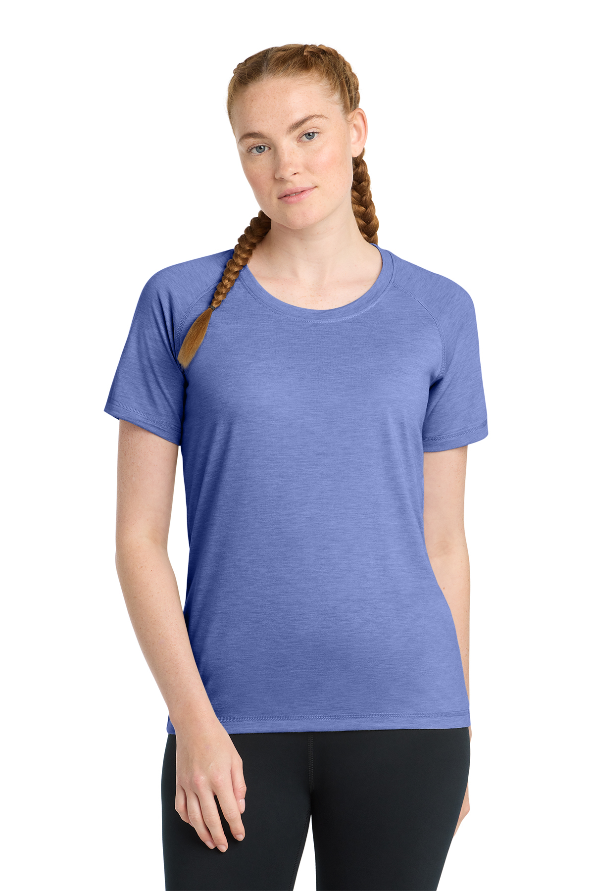Sport-Tek® Women's PosiCharge® Tri-Blend Wicking Scoop Neck Raglan Tee