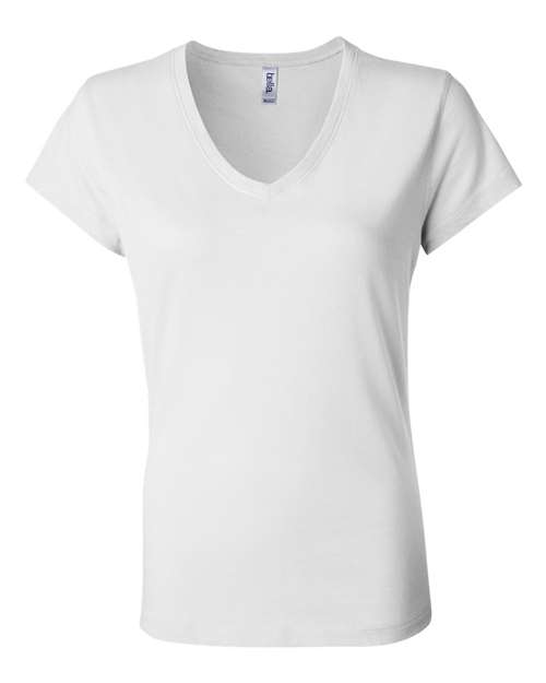 BELLA + CANVAS Women’s Jersey V-Neck Tee