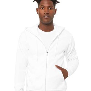 Bella & Canvas Unisex Sponge Fleece Full-Zip Hoodie Sweatshirt